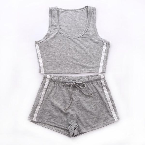 women's shorts women 2pcs sport set striped sleeveless low chest crop slim drawing straps elastic band short pants tracksuit, White;black
women's shorts women 2pcs sport set striped sleeveless low chest crop slim drawing straps elastic band short pants tracksuit, White;black