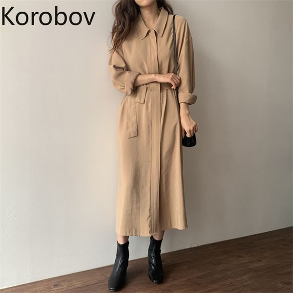 korobov autumn new chic women solid dress preppy style vintage ol female dresses korean elegant vestidos femme 210430, Black;gray
korobov autumn new chic women solid dress preppy style vintage ol female dresses korean elegant vestidos femme 210430, Black;gray