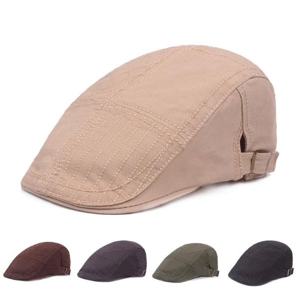 berets painter peaky blinders cap men's hat golf driving sun flat fashion cotton summer men for casual, Blue;gray
berets painter peaky blinders cap men's hat golf driving sun flat fashion cotton summer men for casual, Blue;gray