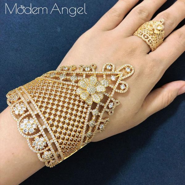 earrings & necklace modemangel luxury lace flower tail super cubic zirconia bangle and ring jewelry set for women wedding engagement gif, Silver
earrings & necklace modemangel luxury lace flower tail super cubic zirconia bangle and ring jewelry set for women wedding engagement gif, Silver