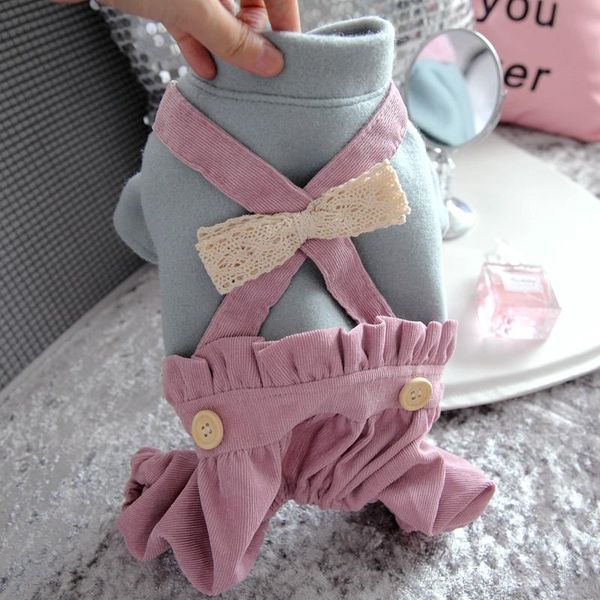 dog apparel clothes autumn and winter cotton teddy girl princess pet pink back belt pants suit
dog apparel clothes autumn and winter cotton teddy girl princess pet pink back belt pants suit