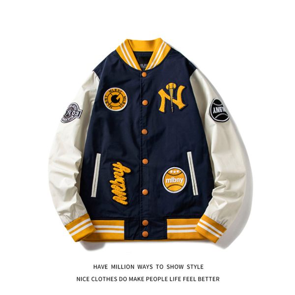 mlbny embroid thin light women's baseball bomber et uniform for spring&autumn couple coat boyfriend style varsity, Black;brown
mlbny embroid thin light women's baseball bomber et uniform for spring&autumn couple coat boyfriend style varsity, Black;brown