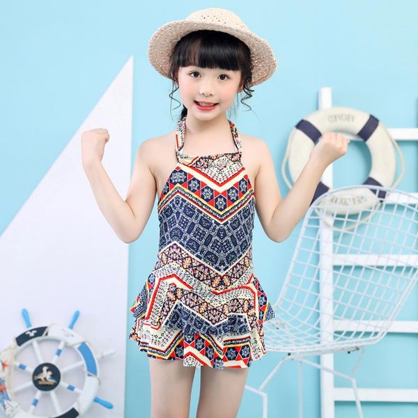 one-piece suits vintage halter swimdress for kids girls cute two-piece swimsuits skirt print korean version blue/red lovely child dress swim
one-piece suits vintage halter swimdress for kids girls cute two-piece swimsuits skirt print korean version blue/red lovely child dress swim