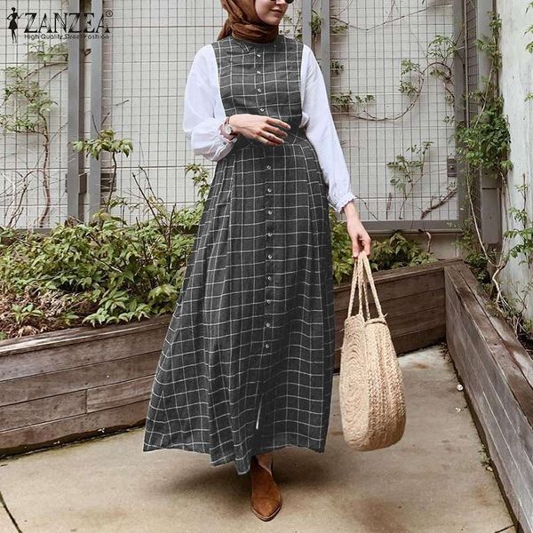 casual dresses abaya hijab vestido women's spring vintage retro long sleeve muslim plaid robe w6lv, Black;gray
casual dresses abaya hijab vestido women's spring vintage retro long sleeve muslim plaid robe w6lv, Black;gray