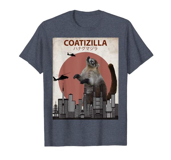 coatizilla funny coati t-shirt | cool coati lovers gift, White;black 
coatizilla funny coati t-shirt | cool coati lovers gift, White;black