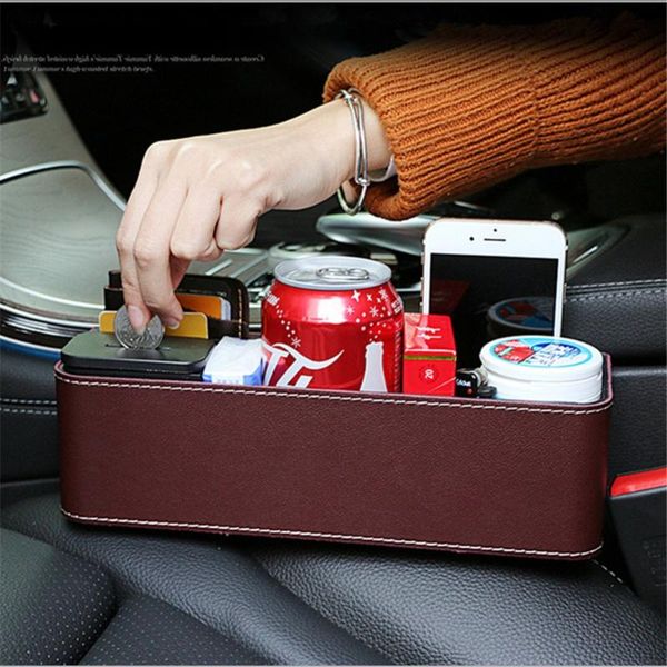 car organizer pu leather storage box phone holder cup coin seat side slit for wallet cigarette keys cards
car organizer pu leather storage box phone holder cup coin seat side slit for wallet cigarette keys cards