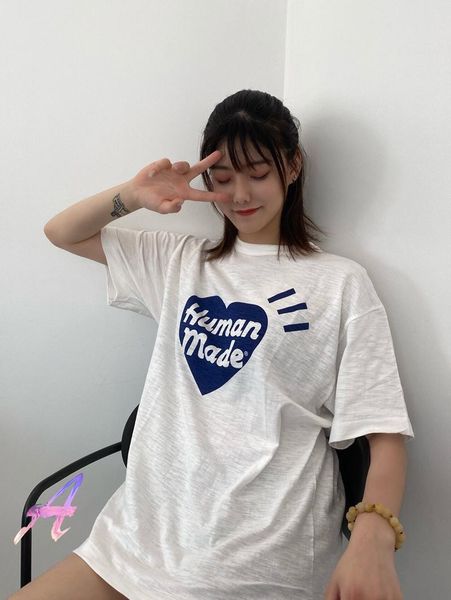 men's t-shirts human made t-shirt hip-hop summer streetwear classic big love retro round neck t shirts tees, White;black
men's t-shirts human made t-shirt hip-hop summer streetwear classic big love retro round neck t shirts tees, White;black
