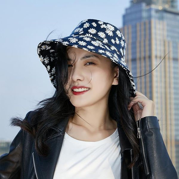 wide brim hats spring and autumn small chrysanthemum black leather basin hat sheepskin fisherman casual korean men women thin, Blue;gray
wide brim hats spring and autumn small chrysanthemum black leather basin hat sheepskin fisherman casual korean men women thin, Blue;gray