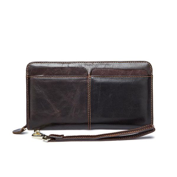 wallets men 's business double - pocket purse first layer of leather handle bag long card wallet, Red;black
wallets men 's business double - pocket purse first layer of leather handle bag long card wallet, Red;black