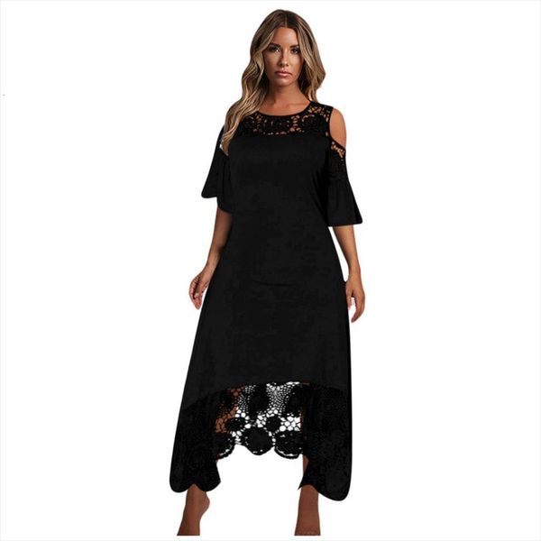 plus size lace fashion womens dresses camisole open back large solid party club, Black;gray
plus size lace fashion womens dresses camisole open back large solid party club, Black;gray