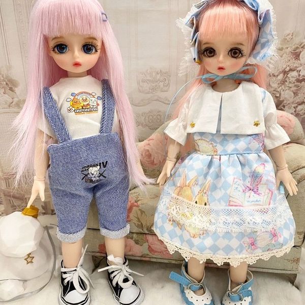 6 points girl doll BJD can change hair beautiful dress can make up toys gift movable joint doll Fashion Doll
6 points girl doll BJD can change hair beautiful dress can make up toys gift movable joint doll Fashion Doll