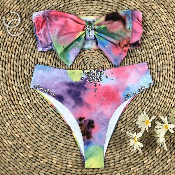 bow diamond bandeau high waist bikini female swimsuit women swimwear two-pieces bikini set bather bathing suit swim lady k2611
bow diamond bandeau high waist bikini female swimsuit women swimwear two-pieces bikini set bather bathing suit swim lady k2611