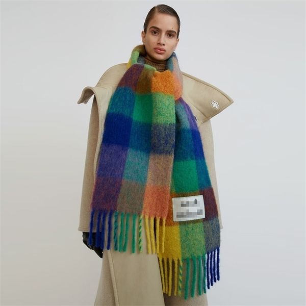 autumn and winter new ac scarf imitation cashmere rainbow lattice thick beard women's warm bib shawl fashion scarf, Blue;black
autumn and winter new ac scarf imitation cashmere rainbow lattice thick beard women's warm bib shawl fashion scarf, Blue;black