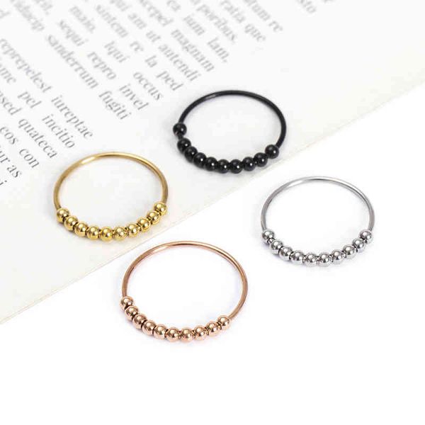 rings new pressure anxiety decompression ring creative personality rotatable bead, Silver
rings new pressure anxiety decompression ring creative personality rotatable bead, Silver
