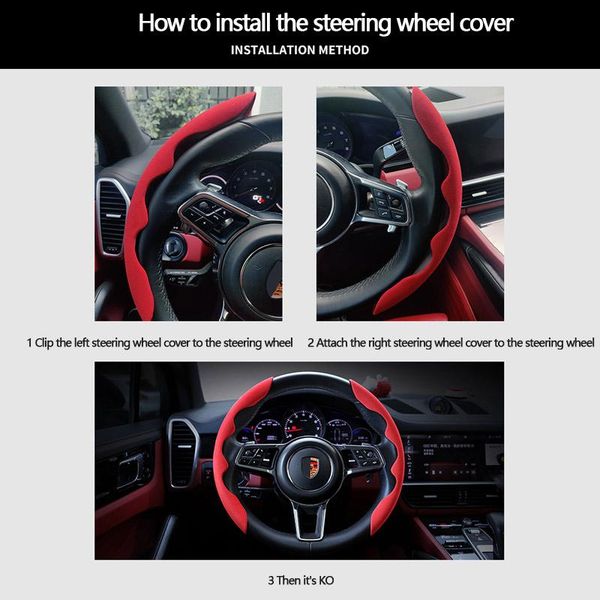 steering wheel covers diameter 38cm carbon fiber pattern non-slip grip cover universal seasons for car decoration
steering wheel covers diameter 38cm carbon fiber pattern non-slip grip cover universal seasons for car decoration