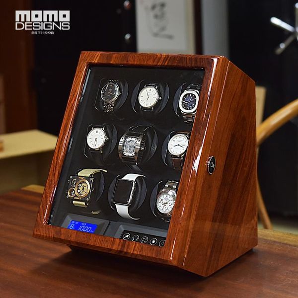 watch winders luxury solid rosewood winder 9 watches display mechanical rotating box withlcd touch for men automatic, Black
watch winders luxury solid rosewood winder 9 watches display mechanical rotating box withlcd touch for men automatic, Black
