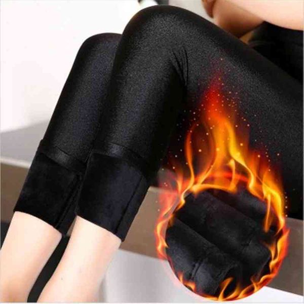 high elastic waist winter velvet thicken women leggings warm pants shiny fluorescent cashmere neon push up trousers, Black
high elastic waist winter velvet thicken women leggings warm pants shiny fluorescent cashmere neon push up trousers, Black