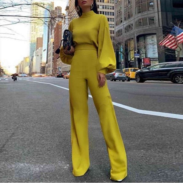 wide leg long sleeve elegant womens rompers office workwear casual high neck lantern overall quality, Black;white
wide leg long sleeve elegant womens rompers office workwear casual high neck lantern overall quality, Black;white