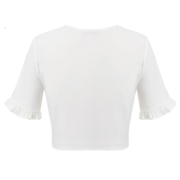 women's blouses & shirts women cropped short sleeve deep v-neck shirt fashion summer solid color tie front/wrap ladies slim blouse clo, White
women's blouses & shirts women cropped short sleeve deep v-neck shirt fashion summer solid color tie front/wrap ladies slim blouse clo, White