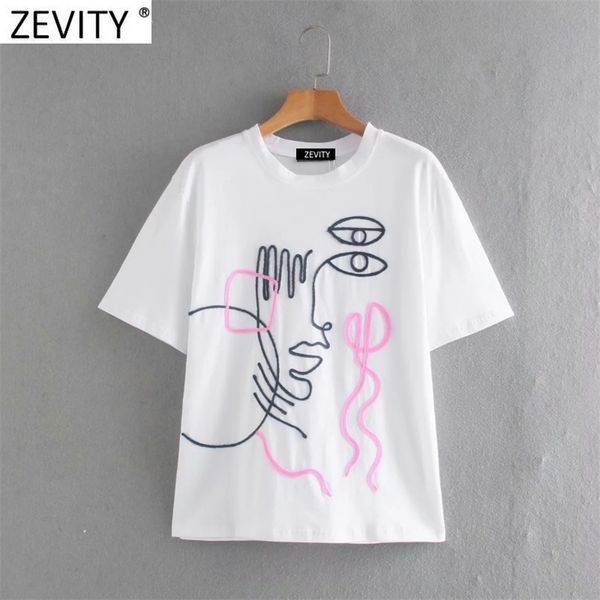zevity women basic o neck short sleeve casual slim t-shirt female abstract girl appliques chic knit summer ls9081 210720, White
zevity women basic o neck short sleeve casual slim t-shirt female abstract girl appliques chic knit summer ls9081 210720, White