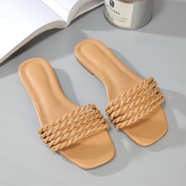 women slip on narrow band slippers ladies fashion shoes female pu leather square toe summer beach slipper woman footwear 2021, Black
women slip on narrow band slippers ladies fashion shoes female pu leather square toe summer beach slipper woman footwear 2021, Black