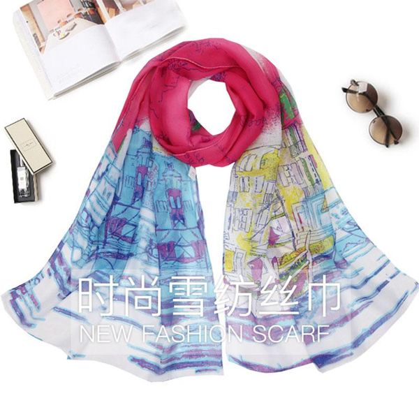 scarves spring and autumn korean chiffon thin silk scarf ladies oil painting sunscreen shawls travel seaside beach towel hijab, Blue;gray
scarves spring and autumn korean chiffon thin silk scarf ladies oil painting sunscreen shawls travel seaside beach towel hijab, Blue;gray