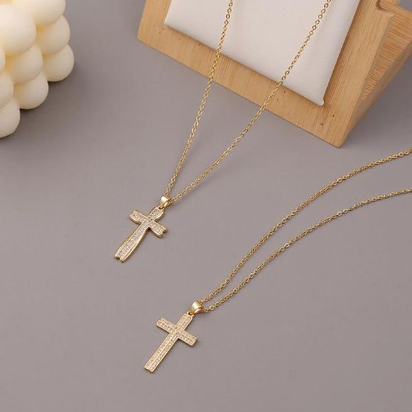 chains gold christ zircon stone jesus cross pendant neckalce copper alloy necklaces jewelry gift for him with chain, Silver
chains gold christ zircon stone jesus cross pendant neckalce copper alloy necklaces jewelry gift for him with chain, Silver
