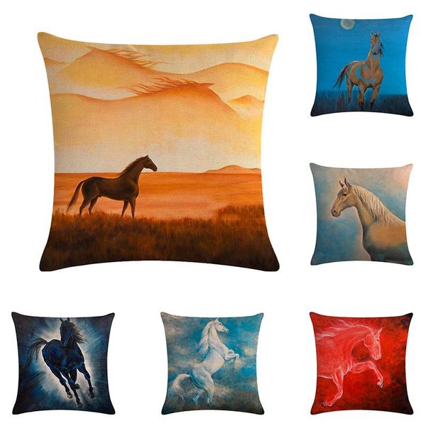 cushion/decorative pillow cotton linen pillowcase horse pattern theme throw covers cushion pillows shells
cushion/decorative pillow cotton linen pillowcase horse pattern theme throw covers cushion pillows shells