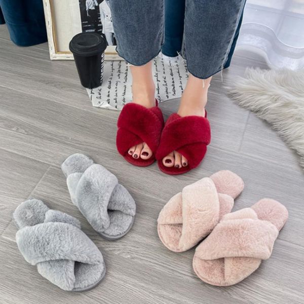 slippers winter women house open toe faux fur warm flat shoes female slip on home furry ladies slides non-slip indoor bedroom, Black
slippers winter women house open toe faux fur warm flat shoes female slip on home furry ladies slides non-slip indoor bedroom, Black