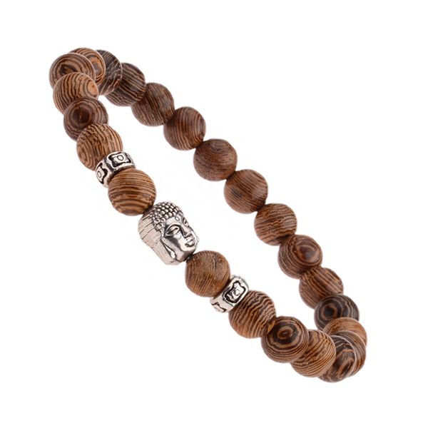 8mm natural buddhist prayer wooden bead strand bracelets metal gold sliver color buddha bracelet for women men, Black
8mm natural buddhist prayer wooden bead strand bracelets metal gold sliver color buddha bracelet for women men, Black
