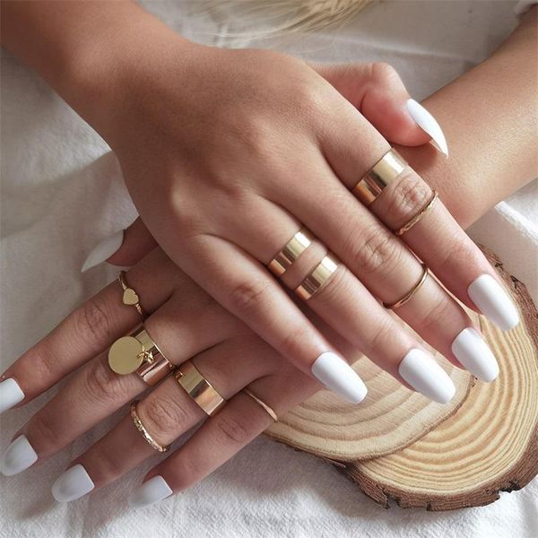 cluster rings 9 pcs/set women simple set gold color peach heart geometric finger joint ring beach fashion ladies jewelry, Golden;silver
cluster rings 9 pcs/set women simple set gold color peach heart geometric finger joint ring beach fashion ladies jewelry, Golden;silver