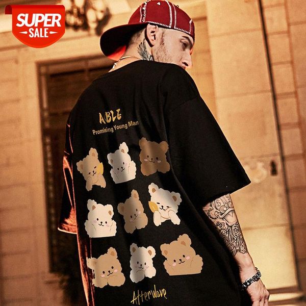 oversize european and american tide brand fat male country bear pattern hip-hop loose short-sleeved t-shirt half-sleeved #5p6d, White;black
oversize european and american tide brand fat male country bear pattern hip-hop loose short-sleeved t-shirt half-sleeved #5p6d, White;black