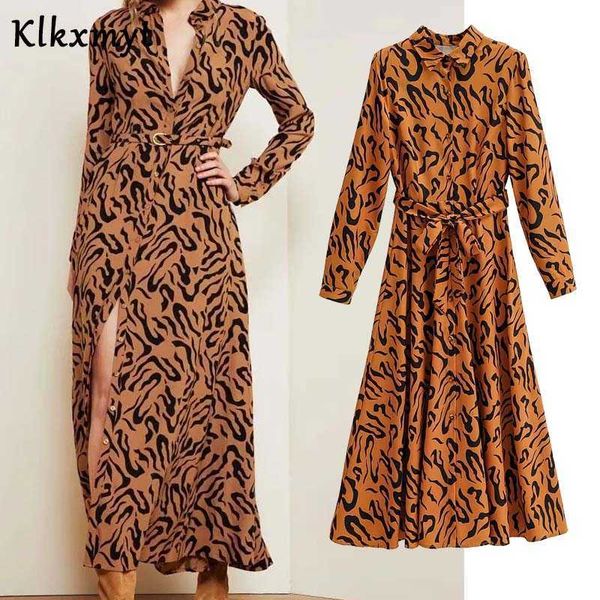 klkxmyt autumn za dress women high street vintage tiger stripe with belt party midi vestidos de fiesta noche 210527, Black;gray
klkxmyt autumn za dress women high street vintage tiger stripe with belt party midi vestidos de fiesta noche 210527, Black;gray