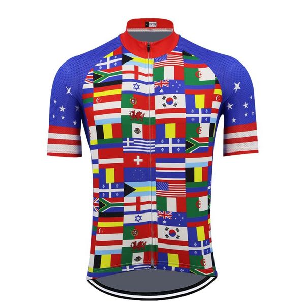 racing jackets national flag cycling jersey hombre men bike clothing triathlon short sleeve breathable bicycle coat mtb, Black;red
racing jackets national flag cycling jersey hombre men bike clothing triathlon short sleeve breathable bicycle coat mtb, Black;red