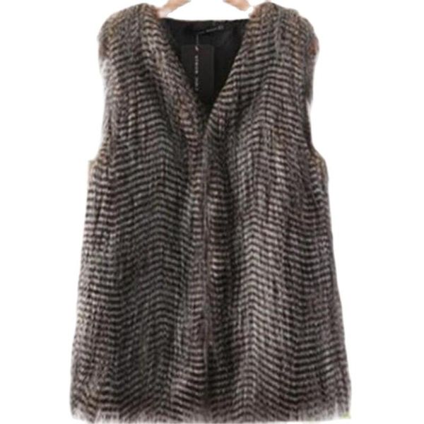 women's fur & faux winter warm vests arrival fashion women import coat waistcoat high-grade long vest plus size, Black
women's fur & faux winter warm vests arrival fashion women import coat waistcoat high-grade long vest plus size, Black