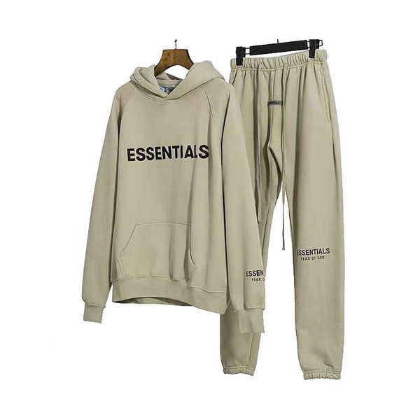 essentials set letter printing sweater hoodie fog plus fleece hoodies, Gray 
essentials set letter printing sweater hoodie fog plus fleece hoodies, Gray