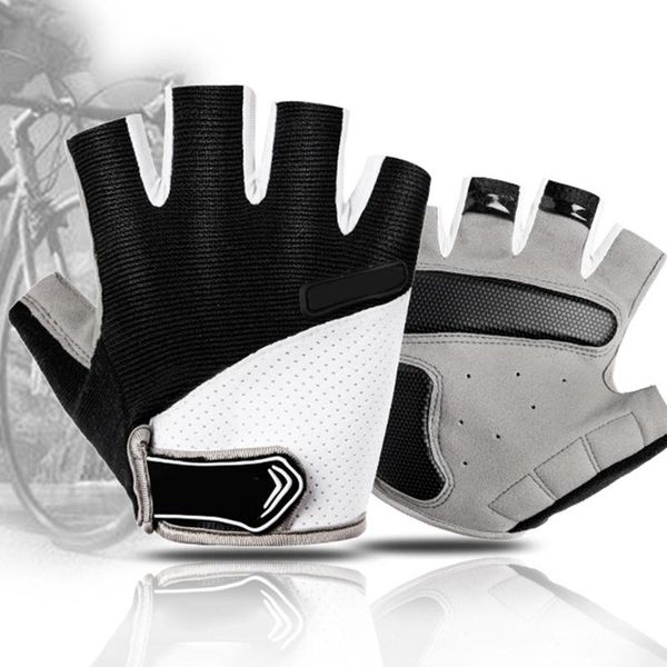 cycling gloves 1 pair men women breathable half finger anti slip pad mtb bike for outdoor sports hiking climing fishing, Black
cycling gloves 1 pair men women breathable half finger anti slip pad mtb bike for outdoor sports hiking climing fishing, Black