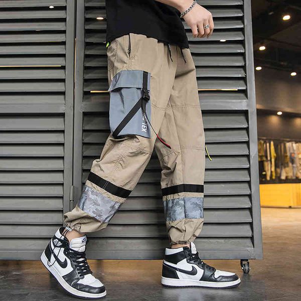 men's pants streetwear joggers ribbon patchwork casual loose trousers abz653 xzgu, Black
men's pants streetwear joggers ribbon patchwork casual loose trousers abz653 xzgu, Black