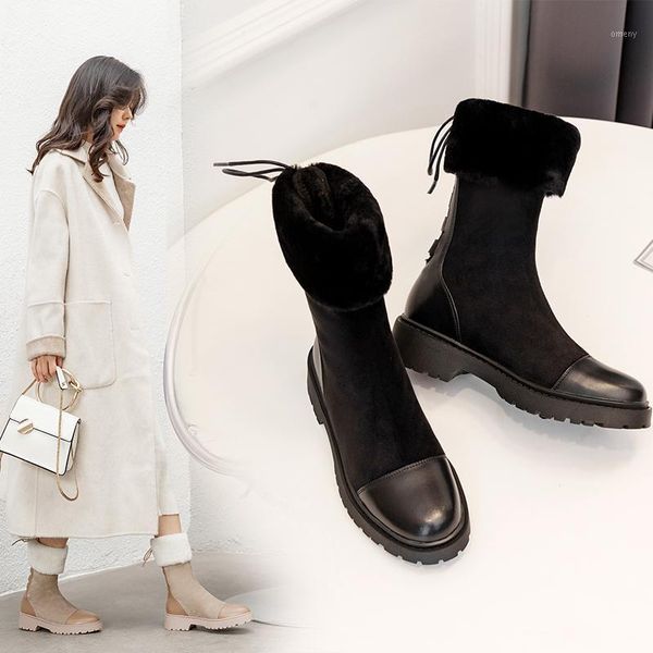 boots 2021 winter women shoes round toe ankle platform zip female snow chunky1, Black
boots 2021 winter women shoes round toe ankle platform zip female snow chunky1, Black