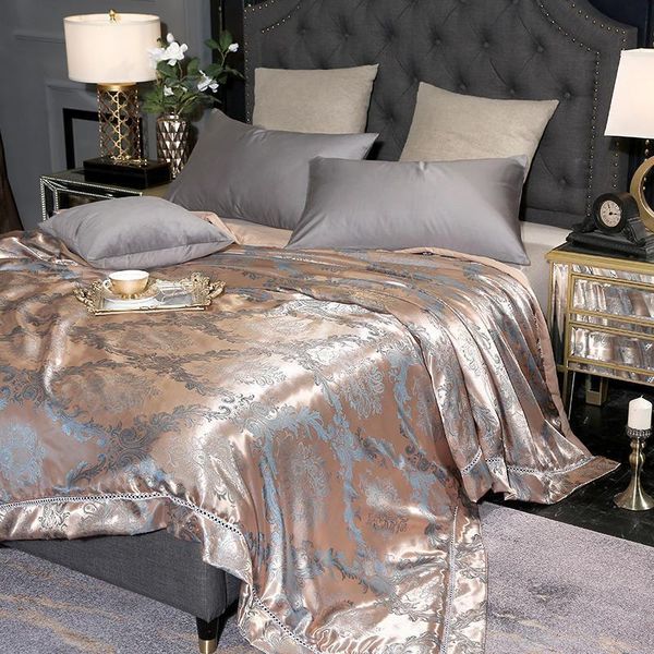 47cotton silk jacquard spring and summer cover blanket luxury silky blankets enhance the elegance of bed decorating bedroom
47cotton silk jacquard spring and summer cover blanket luxury silky blankets enhance the elegance of bed decorating bedroom