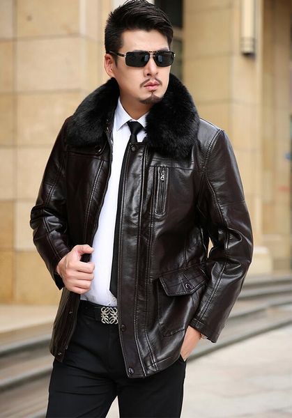 men's fur & faux winter thicken warm motorcycle mens leather jacket and coats plus velvet jaqueta de couro masculino motoqueiro detacha, Black
men's fur & faux winter thicken warm motorcycle mens leather jacket and coats plus velvet jaqueta de couro masculino motoqueiro detacha, Black