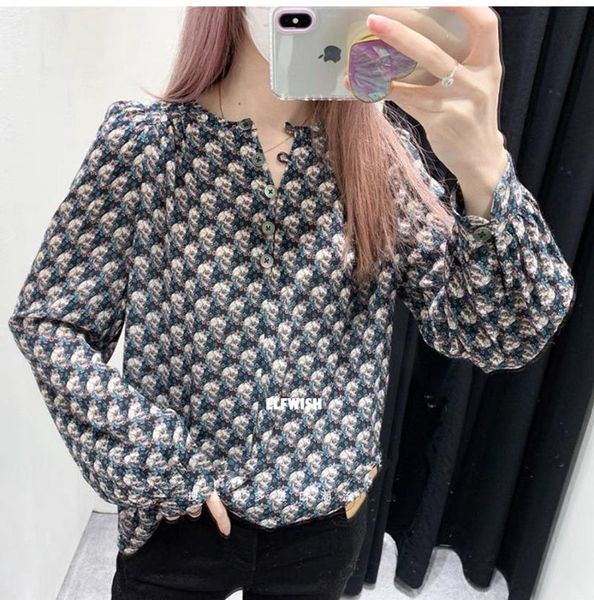 women's blouses & shirts woman skull floral printed round neck with buttons long sleeves fashion oversized blouse 2022ss, White
women's blouses & shirts woman skull floral printed round neck with buttons long sleeves fashion oversized blouse 2022ss, White