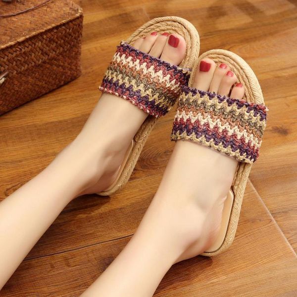 slippers summer weaving women shoes indoor flip flops bathroom floor home woman zapatillas de mujer, Black
slippers summer weaving women shoes indoor flip flops bathroom floor home woman zapatillas de mujer, Black