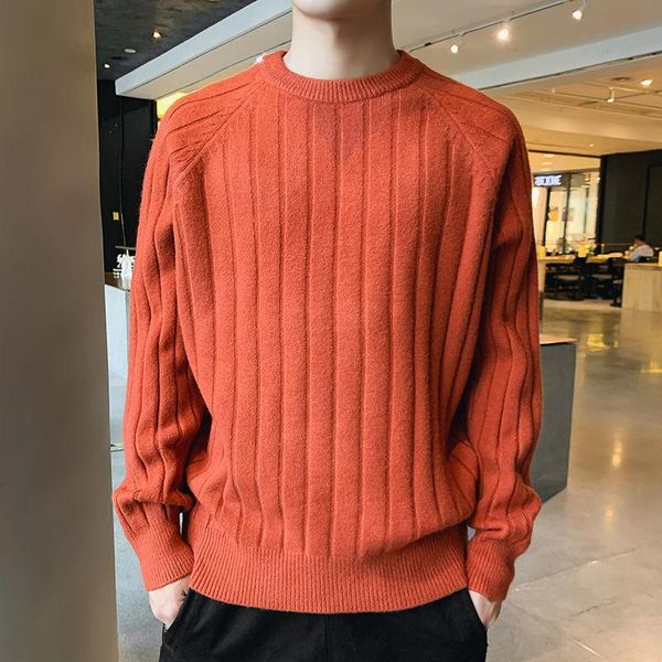 men's sweaters 2021 autumn winter vintage knitted for men solid color warm retro pullovers o neck long sleeve knitting sweater e82, White;black
men's sweaters 2021 autumn winter vintage knitted for men solid color warm retro pullovers o neck long sleeve knitting sweater e82, White;black