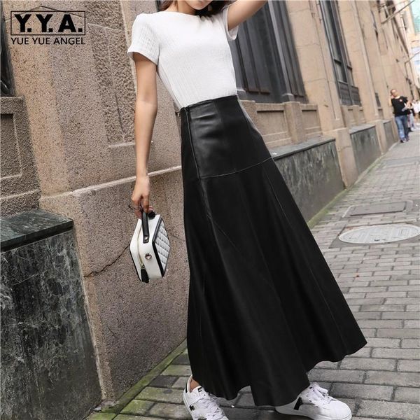 skirts autumn winter women ankle length long wide flare skirt high waist sheepskin genuine leather harajuku casual maxi, Black
skirts autumn winter women ankle length long wide flare skirt high waist sheepskin genuine leather harajuku casual maxi, Black