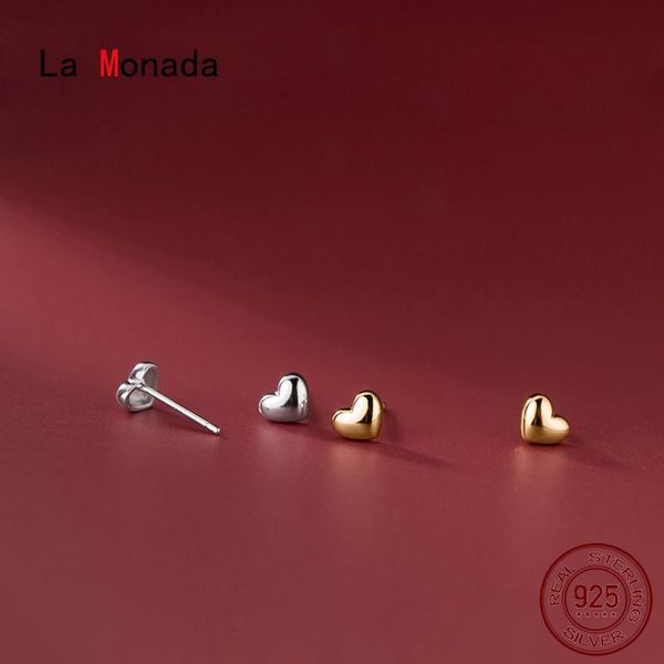stud la monada women silver earrings 925 heart small for girls korean jewelry cute glossy female, Golden;silver
stud la monada women silver earrings 925 heart small for girls korean jewelry cute glossy female, Golden;silver