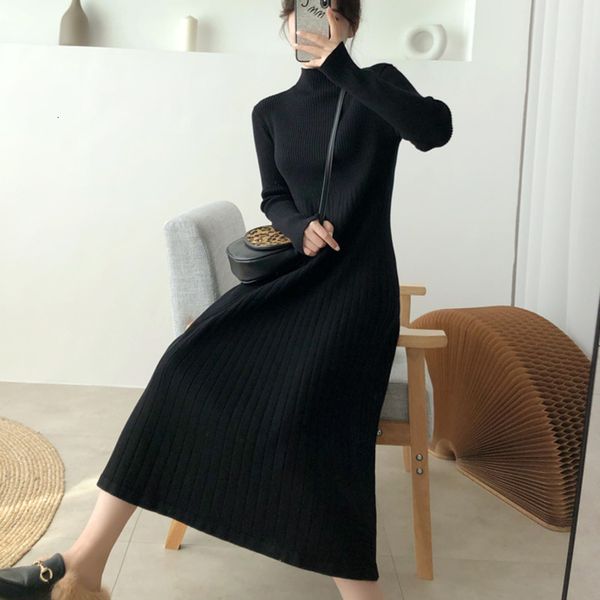 dress autumn winter woman's thin sweater casual elegant clothes knitted-out ladies long robe femme jurken, Black;gray
dress autumn winter woman's thin sweater casual elegant clothes knitted-out ladies long robe femme jurken, Black;gray