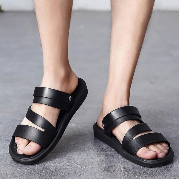 sandals big size 45 men pu leather summer classic shoes slippers soft roman comfortable walking footwear 3.6, Black
sandals big size 45 men pu leather summer classic shoes slippers soft roman comfortable walking footwear 3.6, Black