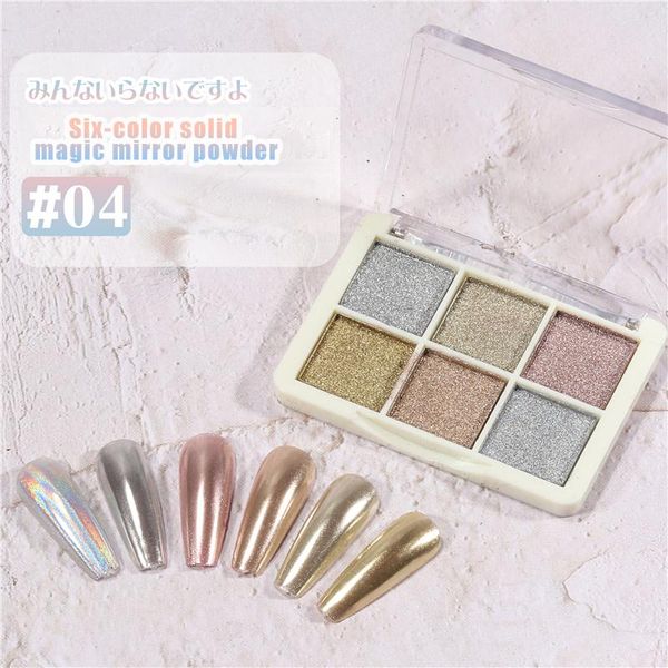 nail glitter 6colors art solid powder mirror titanium non-flying easy to color multi-purpose eye makeup professional tslm1, Silver;gold
nail glitter 6colors art solid powder mirror titanium non-flying easy to color multi-purpose eye makeup professional tslm1, Silver;gold