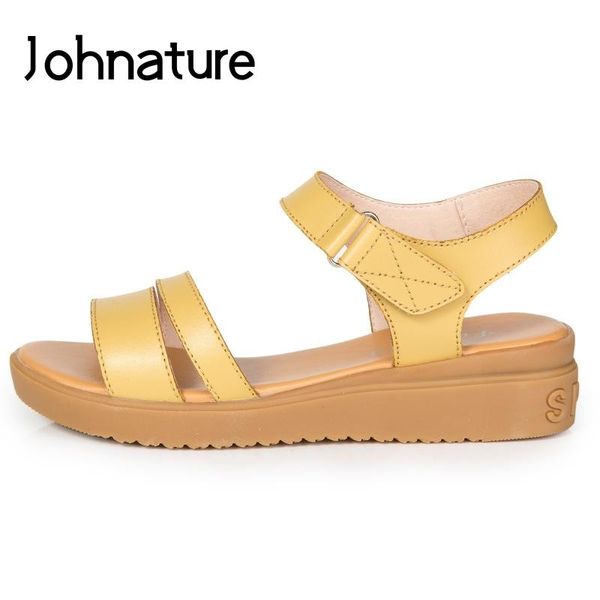 dress shoes johnature 2021 summer genuine leather casual solid hollow breathable med heels platform sandals women wedges, Black
dress shoes johnature 2021 summer genuine leather casual solid hollow breathable med heels platform sandals women wedges, Black